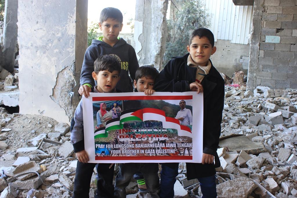 Simpati dari Gaza untuk Korban Bencana Alam di Banjarnegara