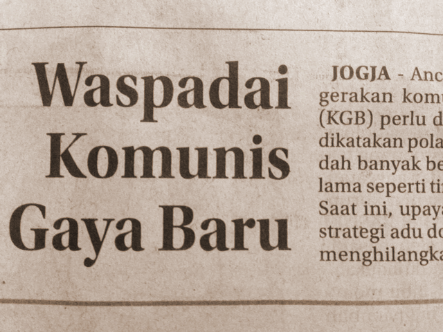 Waspada Bahaya Komunisme Gaya Baru 