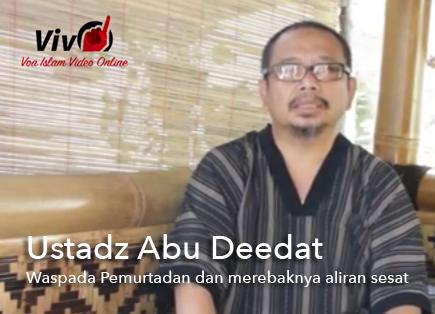 Video Wawancara Ustadz Abu Deedat Mengenai Maraknya Beking Politik Pemurtadan dan Aliran Sesat