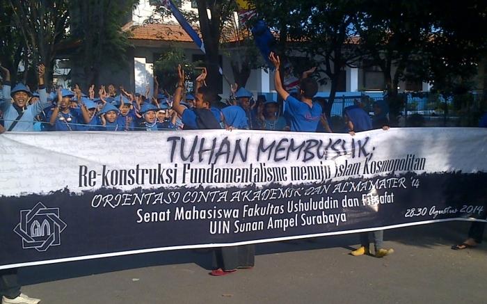 Naudzubillah! 'Tuhan Membusuk' Tema Ospek Fakultas Ushuluddin dan Filsafat UIN Surabaya