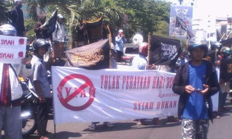 Aksi JAS: Tolak Peringatan Asyura di Semarang