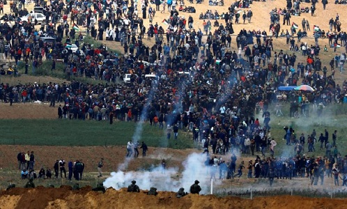 Demonstrasi Warga Palestina Berlanjut di Dekat Zona Penyangga Gaza-Israel