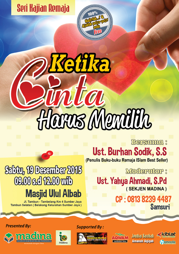 hadirilah kajian remaja ketika cinta harus memilih hadirilah kajian remaja ketika cinta harus memilih