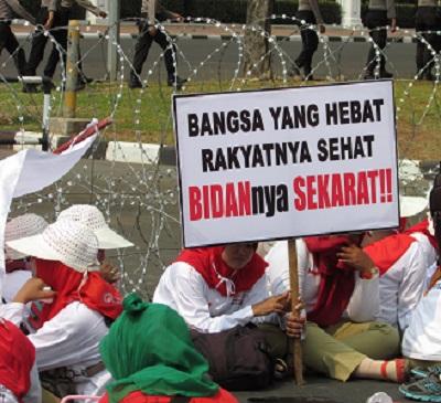 Bidan Pun Berdemo, Jokowi Diminta Tepati Janji-janjinya