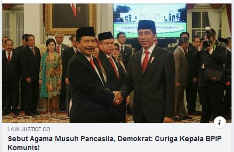 Sebut Agama Musuh Terbesar Pancasila, Ketua BPIP Patut Diduga Menista Semua Agama di Indonesia