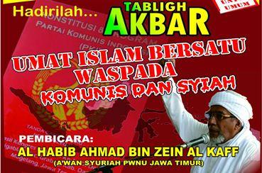 Hadirilah!! Tabligh Akbar, ''Umat Islam Bersatu Waspada Komunis dan Syiah''