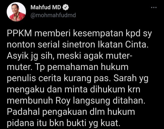 Kritik ''Cuitan'' Komunikasi Publik Mahfud MD