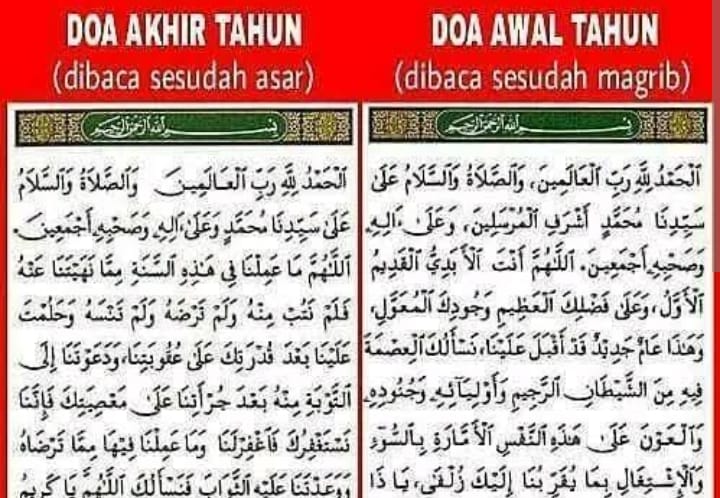 Mengoreksi Kekeliruan Doa Khusus Akhir  dan Awal Tahun Hijriah: Benarkah Ada Dalilnya?
