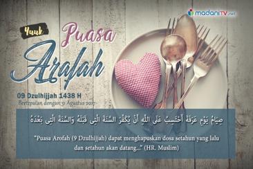 Kamis Ini Jadwal Puasa Arafah 1438 H, Puasa Sehari Hapuskan Dosa 2 Tahun 