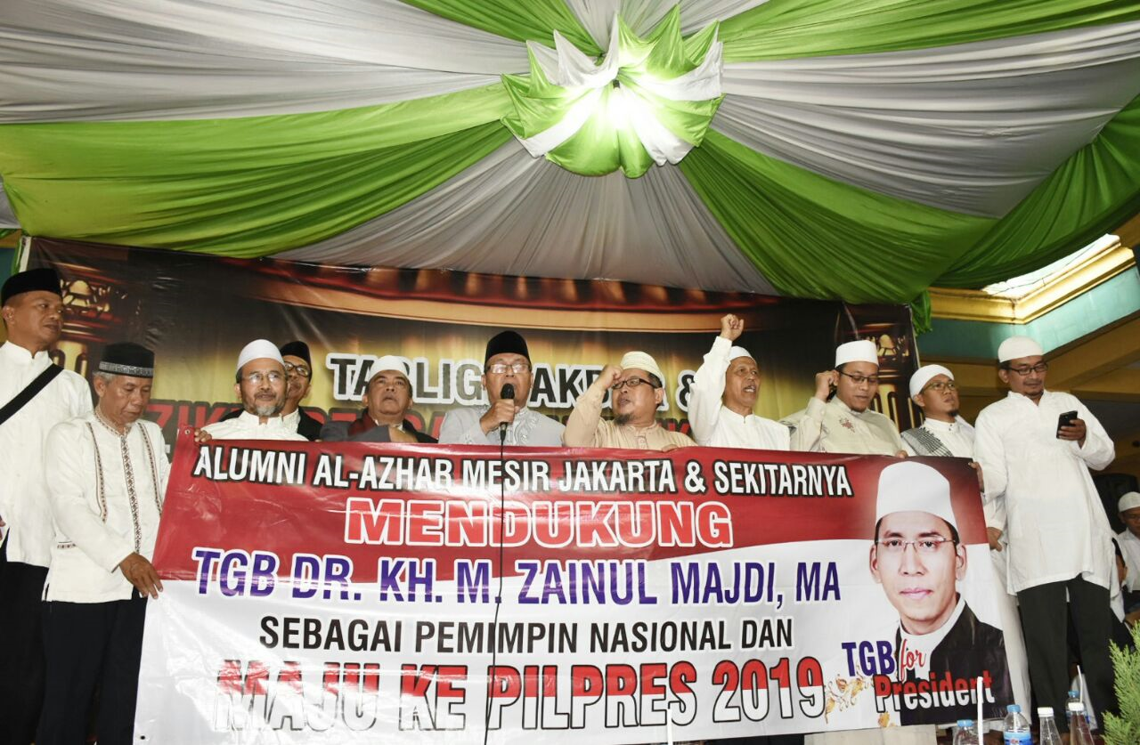 Alumni Al Azhar Jakarta Deklarasi Dukung TGB Maju Pilpres 2019