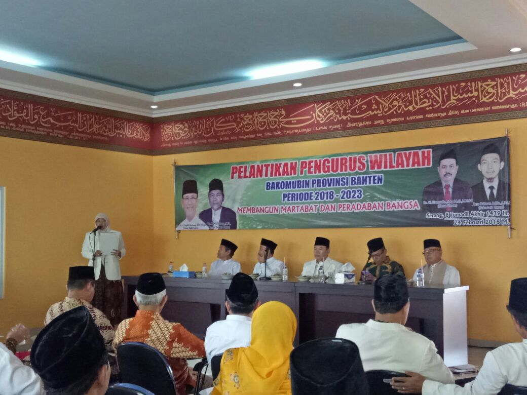 Bakomubin Lantik Pengurus Wilayah Banten