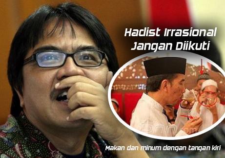Jokowi Minum Tangan Kiri, Ade Armando: Hadits Tak Perlu Diikuti Karena Irrasional