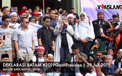 [VIDEO] FULL Orasi Neno Warisman Deklarasi #2019GantiPresiden di Batam
