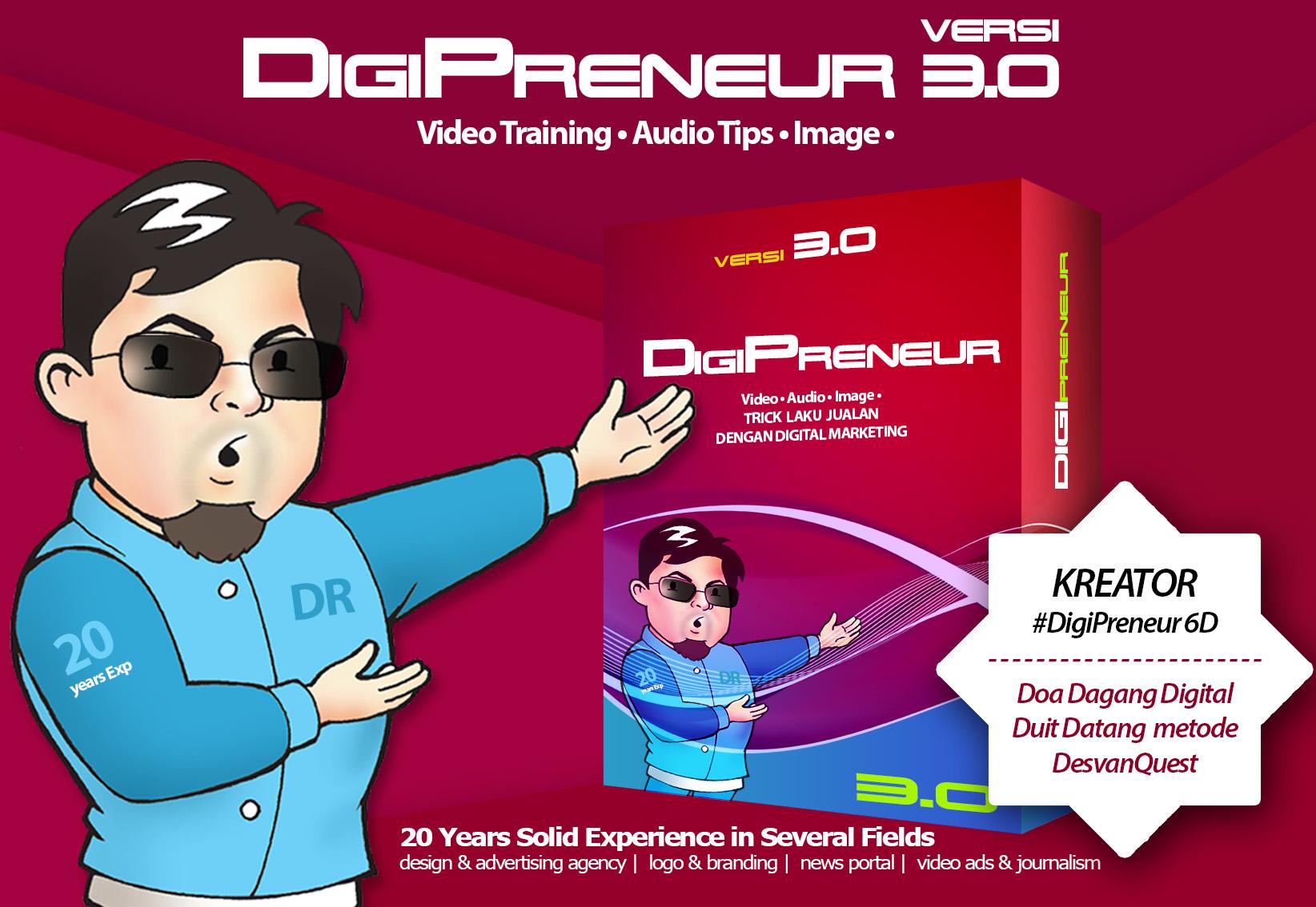#DIGIPRENEUR (Versi 3): 51 VIDEO TIPS Sukses Bisnis 6D & Data Produsen Tangan Pertama