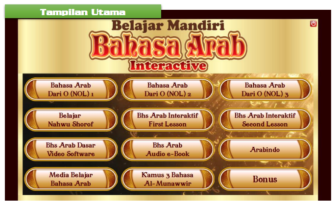 Flashdisk Belajar Bahasa Arab Lengkap, Mudah, Interaktif dialog dengan Komputer