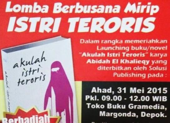 Gramedia Depok Bikin Ulah, Gelar Acara 'Lomba Berbusana Mirip Istri Teroris', Ayo Gagalkan!