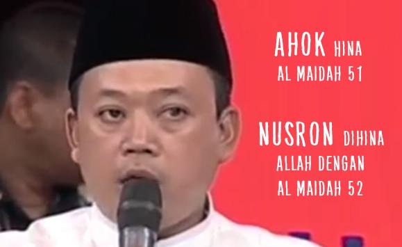 Video: Ahok Hina Al-Maidah 51, Nusron Wahid dihina Allah dengan Al-Maidah 52