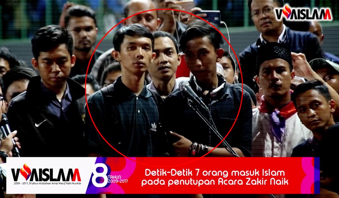 Ini Dia Video 7 Orang Syahadat Massal Pada Akhir Acara Zakir Naik di Bekasi