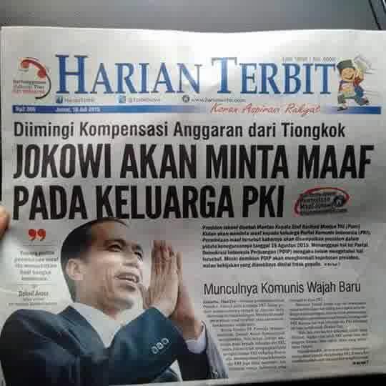 Tepati Janji Saat Pilpres, Jokowi Akan Minta Maaf Pada Keluarga PKI