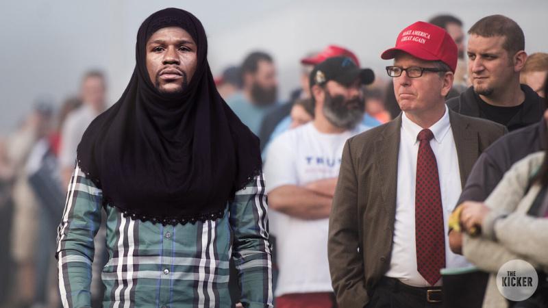 Floyd Mayweather, Mantan Petinju Profesional Amerika di Kampanye Donald Trump Memakai Hijab