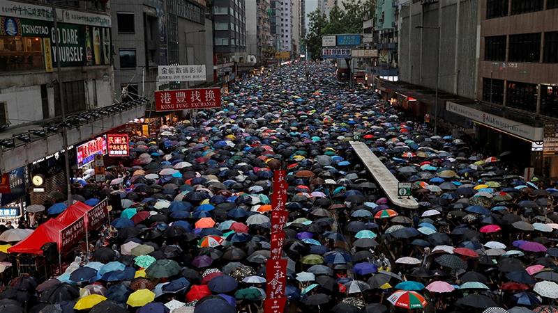 Puluhan Ribu Orang di Hong Kong Kembali Gelar Aksi Demo