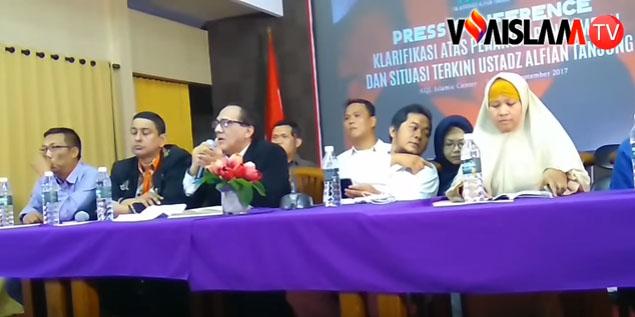 (Video) Konpers Tim Pengacara Terkait Kronologis Penangkapan Kembali Alvian Tanjung