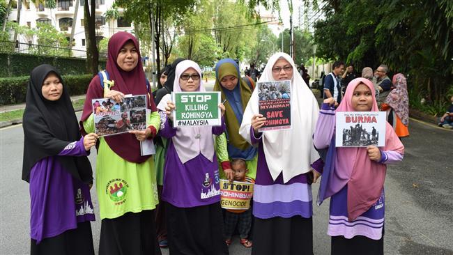 Seribu Orang Lebih Berdemo di Kuala Lumpur Menuntut Diakhirinya Kekerasan Terhadap Muslim Rohingya