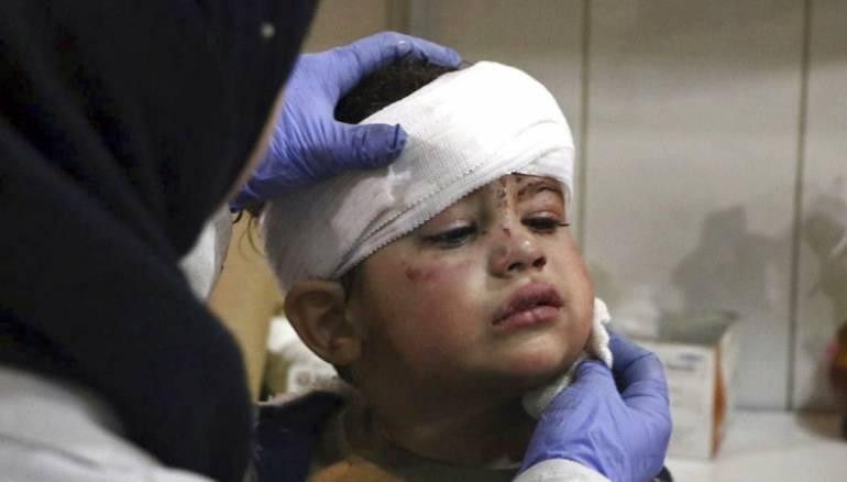 Korban Tewas Akibat Serangan Udara Rezim Teroris Assad di Ghouta Timur Meningkat jadi 104