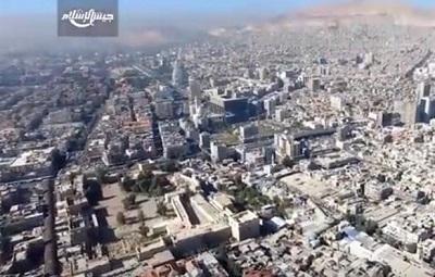 Jaisyul Islam Terbangkan Drone Pengintai di Atas Damaskus Jatuhkan Puluhan Ribu Selebaran Propaganda