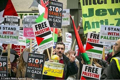 Ribuan Orang Berdemo di London Kecam Kejahatan Perang Israel Terhadap Palestina