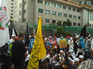 Berita Foto: Aksi Solidaritas Bela Muslim Uighur di Kedubes Cina Jakarta