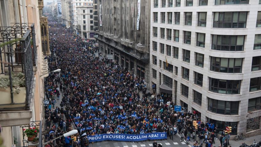 500.000 Orang Berdemo di Spanyol Tuntut Pemerintah dan Eropa Izinkan Lebih Banyak Pengungsi Masuk