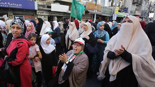 Warga Yordania Berdemo Memprotes Penutupan Masjid Al-Aqsa untuk Jamaah Muslim oleh Israel