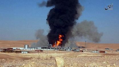Pejuang Islamic State (IS) Ledakkan Pabrik Gas Hayyan di Homs Suriah