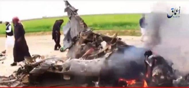 Pejuang Islamic State (IS) Tembak Jatuh Pesawat Tempur Amerika di Kota Margada Suriah