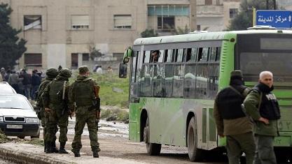 Pejuang Oposisi Suriah dan Keluarga Mulai Dievakuasi dari Kota Terkepung Al-Waer Homs