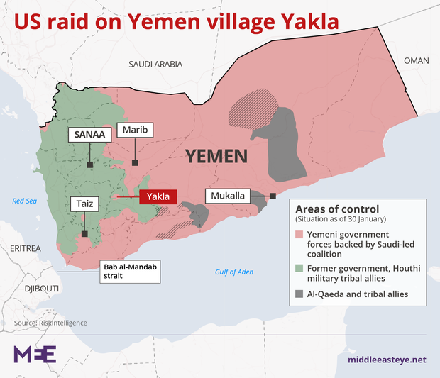 Laporan: Serangan Gagal AS di Yakla Justru Bunuh Kepala Suku Pro-Pemerintah Yaman, Bukan AQAP