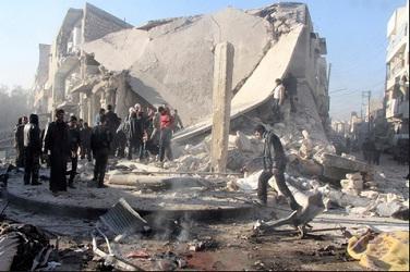 40 Warga Sipil Suriah Tewas Akibat Bombardir Udara Rezim Assad di Pasar Darkus Idlib