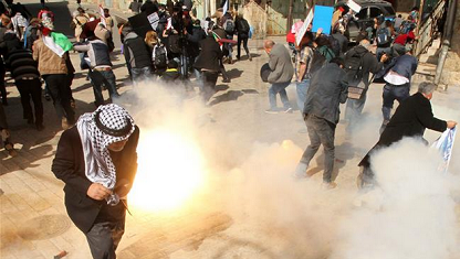 Pasukan Zionis Israel Serang Demonstran Damai Palestina di Tepi Barat