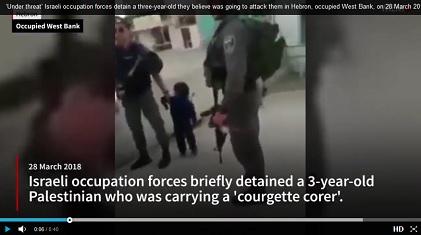 Video: Tentara Zionis Bersenjata Lengkap Berusaha Tahan Bocah Palestina Berusia 3 Tahun