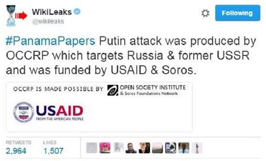 Wikileaks: Amerika Serikat Danai Panama Papers untuk Serang Putin