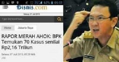 Inilah Kegagalan-kegagalan Ahok yang Perlu Diketahui Masyarakat DKI 