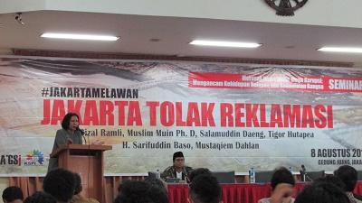 Aktivis Ini Bersumpah untuk Terus Tolak Reklamasi dan Desak DPR Bentuk UU