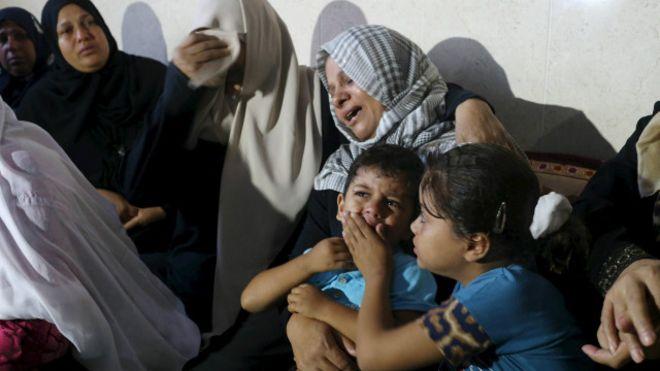 Pesawat-Pesawat Tempur Zionis-Israel Ngebom Gaza, Dua Ibu dan Anak Tewas