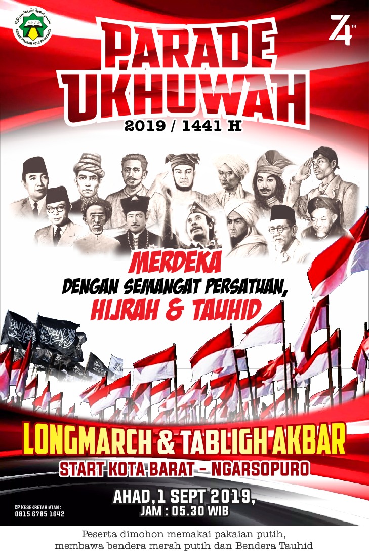 Peringati Kemerdekaan dan Tahun Baru Islam, Ribuan Bendera Tauhid dan Merah Putih Akan Dikibarkan 