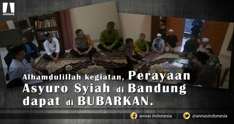 Gabungan Ormas Bubarkan Perayaan Asy-Syuro di Bandung