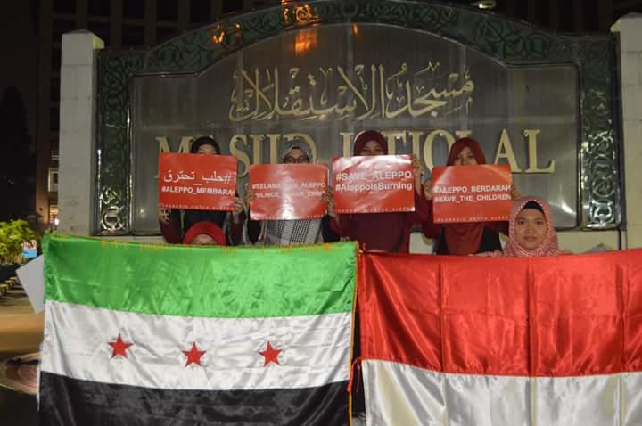 Spirit Of Aqsa Gelar Aksi Kepedulian terhadap Pembantaian yang Terjadi di Aleppo