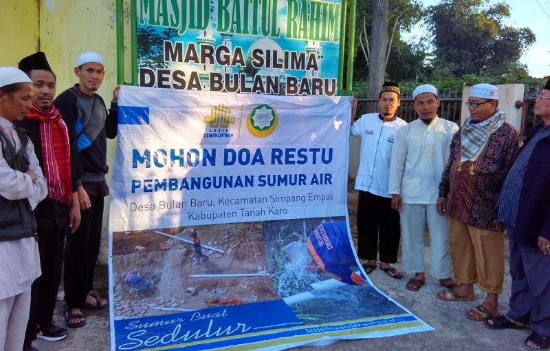 Dewan Dakwah Resmikan Sumur Air di Tanah Karo