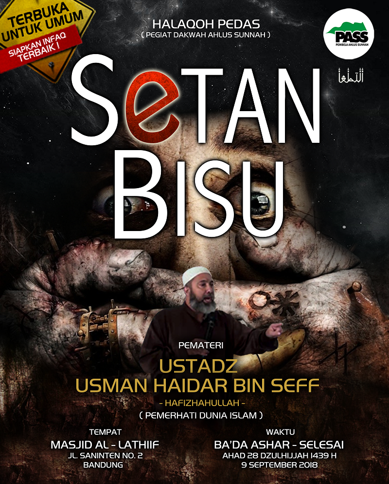 Hadirilah! Halaqah PEDAS 'Setan Bisu' di Masjid Al-Latif Bandung