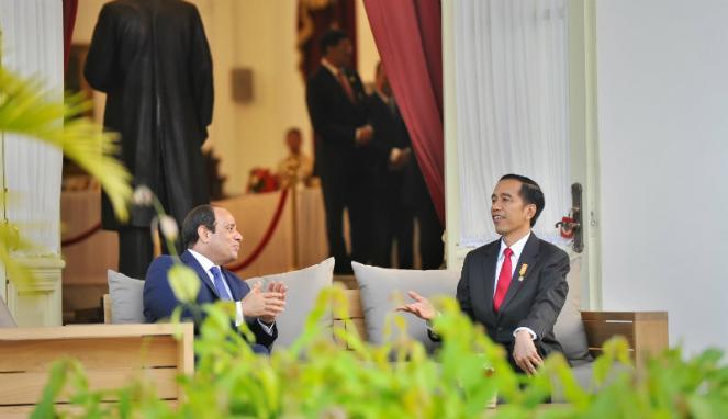 Aneh! Jokowi Bicara Islam Rahmatan Lil 'Alamin dengan Diktator Berlumuran Darah al-Sisi